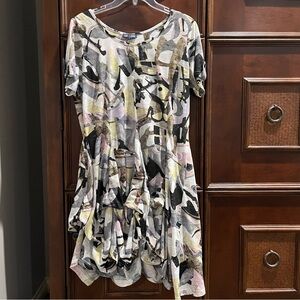 Top Ligne Adjustable Hem Dress T-Shirt Dress - Sz L